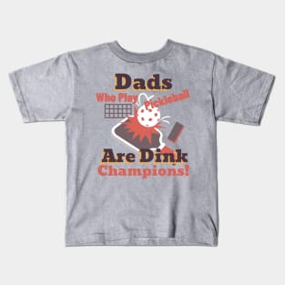 Dads Who Play Pickleball Kids T-Shirt